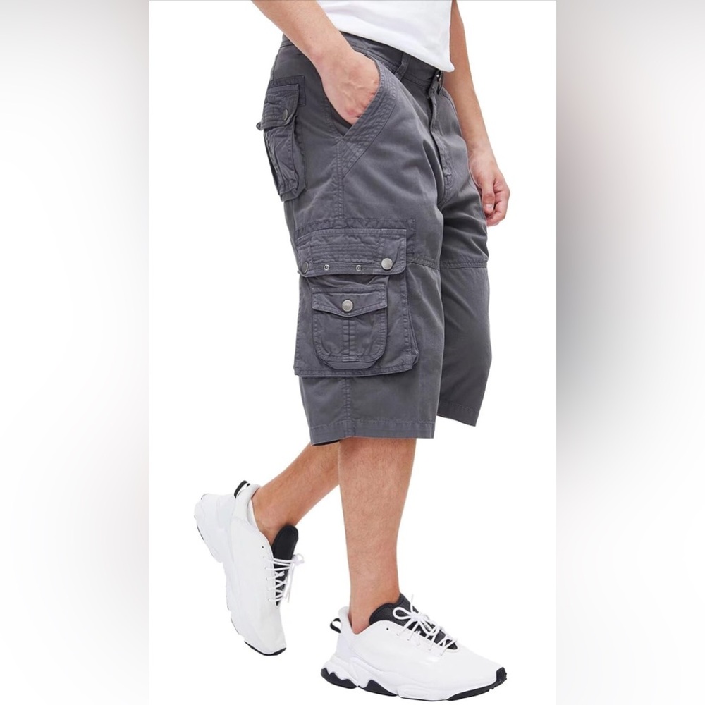 Men's Capri Long Twill Cargo Shorts
